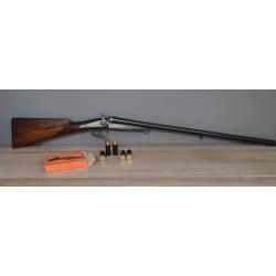 Magnifique fusil juxtaposé chasse chien extérieur système Lefaucheux eprouvé PT 16/65 Catégorie D e