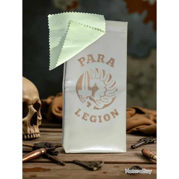 etui  lunette legion etrangere parachutiste - para militaire en cuir pu souple