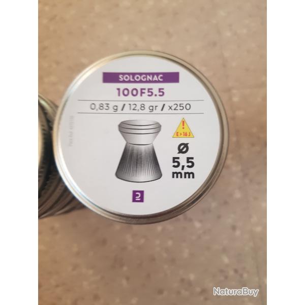 11 boites de Plomb 5.5 mm