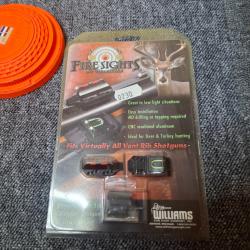 Hausse Guidon Fibre Optique- FIRE SIGHTS by Williams (Universel sur bande ventilée)