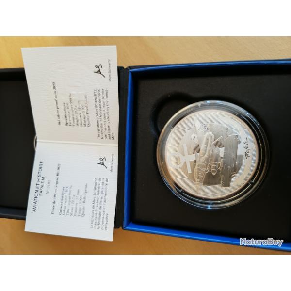10 Rafale argent monnaie de Paris