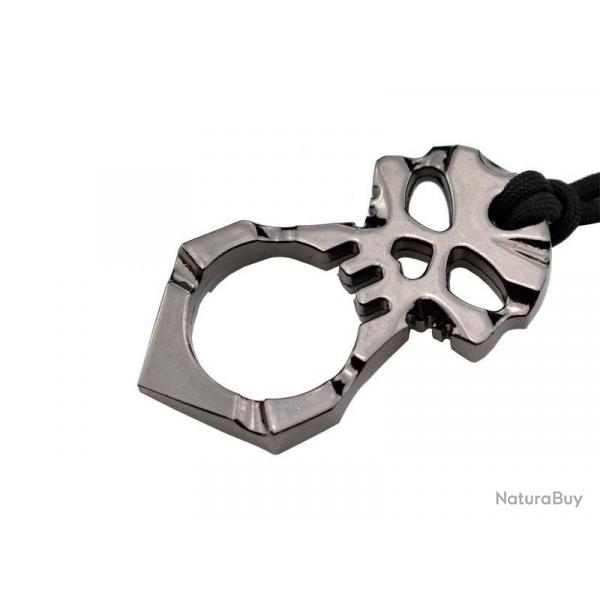 MAX KNIVES - Poing Amricain SKULL Acier Chrome
