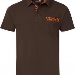Polo avec détails d animaux de la forêt Couleur Marron Orange