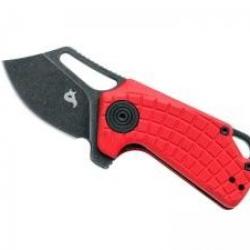 Couteau Blackfox PUCK lame à trou acier D2 finition blackwash