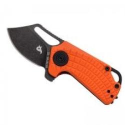 Couteau Blackfox PUCK ORANGE lame à trou acier D2 finition blackwash