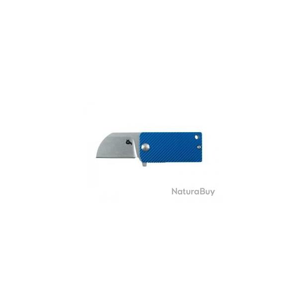 Couteau Blackfox B.KEY BLEU lame acier 440A finition  stonewashed  +porte-cls