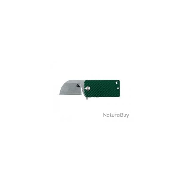 Couteau Blackfox B.KEY VERT lame acier 440A finition  stonewashed  +porte-cls