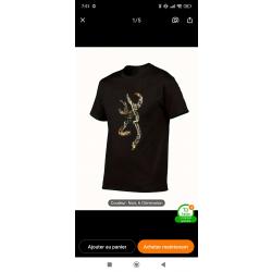 T shirt chasse browning