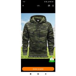 Sweat chasse camouflage