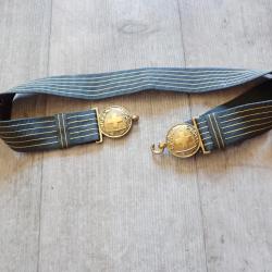 Ceinturon Officier Suisse, boucles rondes, pour port de la dague de parade, qui remplace le sabre