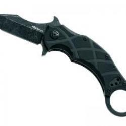 Couteau Karambit FoxEdge THE CLAW lame acier 8Cr13MoV revêtement Idroglider finition « blackwash »