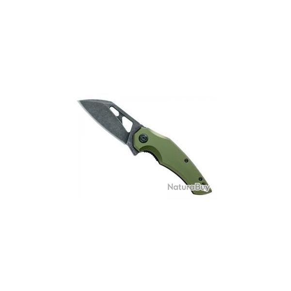Couteau FoxEdge ATRAX lame forme tanto  trou acier 9Cr13 revtement Idroglider finition  blackwash