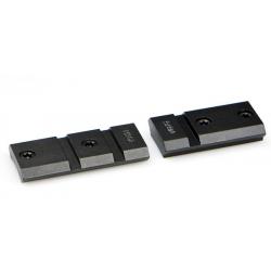 Paire d'embases WARNE acier pour Remington 700 ET Mauser M18