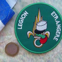 écusson légion étrangère insigne vert collection militaire