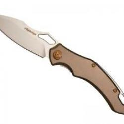 Couteau FoxEdge SPARROW lame à trou acier 9Cr13 sablé à cran intérieur