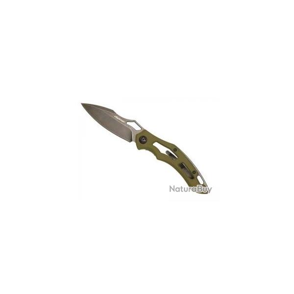 Couteau FoxEdge SPARROW VERT lame  trou acier 9Cr13 revtement PVD finition stonewashed