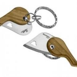 Canif porte-clés Lionsteel LIONBEAT lame acier inox 1.4116 manche en olivier