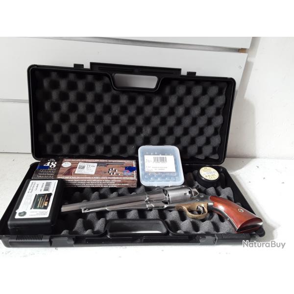 Pack revolver poudre noire Uberti 1858 army cal.44 + malette+poudre+amorces+plombs+kit de nettoyage