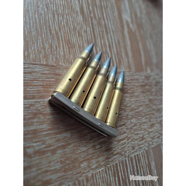lot de 5 munitions 308 Win neutralis