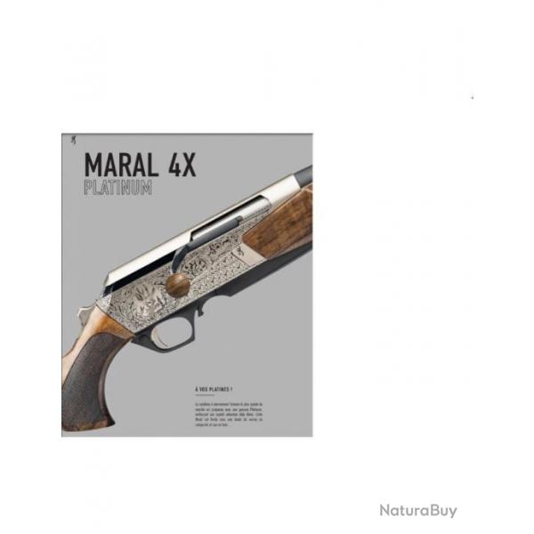 Carabine BROWNING Maral 4X Platinum "Edition Limite" cal. 300wm Bois pistol wood grade3 (112A10016)