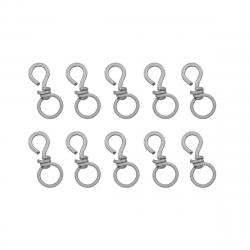 Emerillons inox pour appelant x10