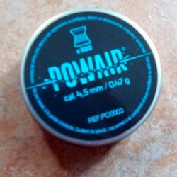 Boîte neuve 500 plombs Powair 4,5 mm