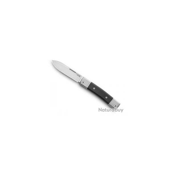 Couteau Lionsteel BESTMAN lame drop-point acier M390 Bohler satin +manche bne
