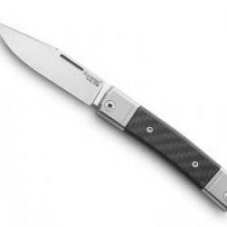 Couteau Lionsteel BESTMAN lame Clip point acier M390 Bohler satiné +manche fibre de carbone