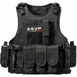 Gilet tactique d'intervention YAKEDA ASVP
