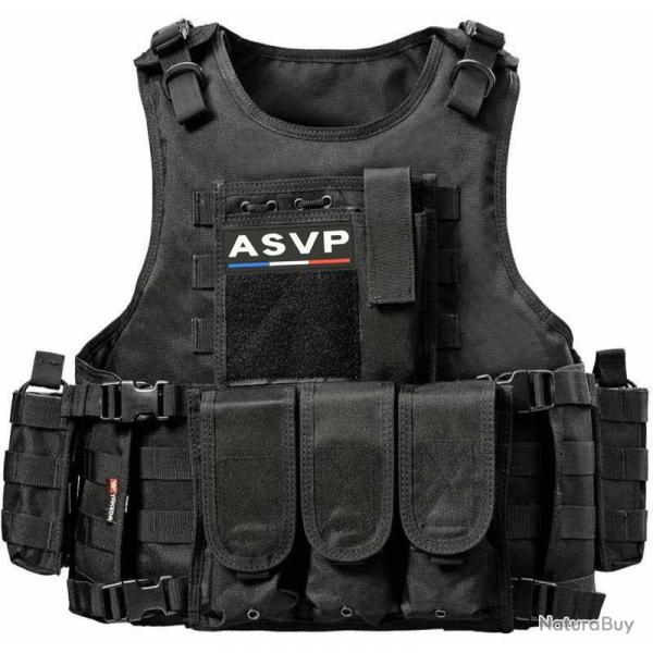 Gilet tactique d'intervention YAKEDA ASVP