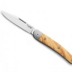 Couteau Lionsteel JACK lame Clip Point acier M390 Bohler satiné à cran +manche olivier