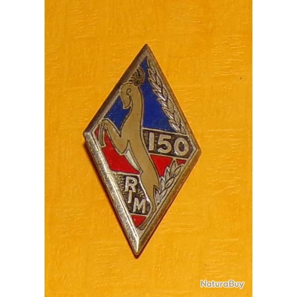 150 Rgiment d'Infanterie Motoris, mail , losange bleu rouge chevreuil blanc marron branche de la