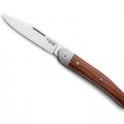 Couteau Lionsteel JACK lame Clip Point acier M390 Bohler satiné à cran +manche bois de santos