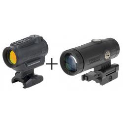 pack Point rouge Holosun ARO et Magnifier HM3X