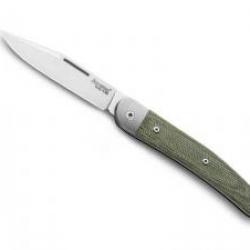 Couteau Lionsteel JACK lame Clip Point acier M390 Bohler satiné à cran +manche micarta