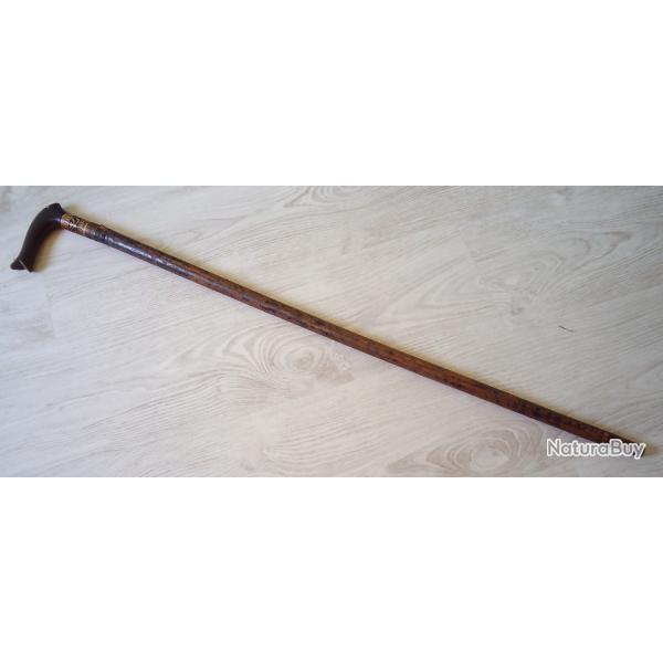 Canne pe ancienne XIXme Fourreau en bois