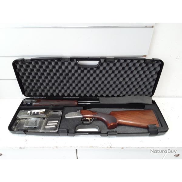 Fusil Superpos Mercurey mansart TALENTO cal.12/76 bois can.76cm + malette