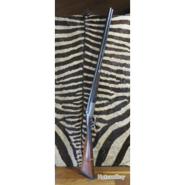 Fusil juxtapos IDEAL d'Art "As de pique" 1950 cal.12/65 canons 70cm 3/4 full