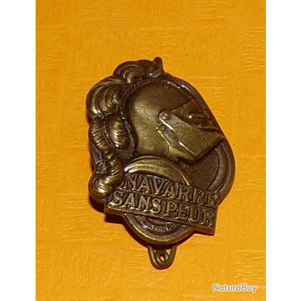 5 R.I, NAVARRE SANS PEUR, L Bazor, guilloch, Drago en bas , heaume empanach de Henri IV au-dessus