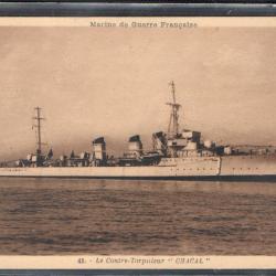 CPA - Marine de Guerre Française  -Le Contre - Torpilleur " CHACAL " N° 3701