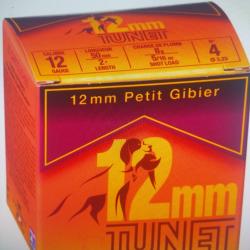 Boîte de 25 cartouches 12mm 50 8g tunet