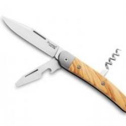 Couteau Lionsteel JACK 3 pièces à cran « slip joint » avec manche en olivier