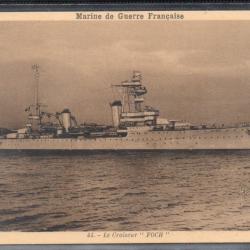 CPA - Marine de Guerre Française  -Le Croiseur  "FOCH " N° 3703