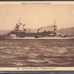 CPA - Marine de Guerre Française  -Le Croiseur École " JEANNE - D'ARC  " N° 3704