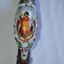 PIPE ALLEMANDE RESERVISTE 80° FUSILIER INFANTERIE-HESSE-WIESBADEN-HOMBURG-1896/1898-GUILLAUME II