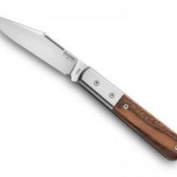 Couteau Lionsteel  SHUFFLER BARLOW lame acier M390 Bohler satiné +manche en  bois de santos