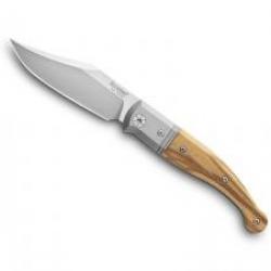 Couteau Lionsteel  GITANO lame acier Niolox satiné +manche en olivier