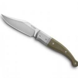 Couteau Lionsteel  GITANO lame acier Niolox satiné +manche en micarta