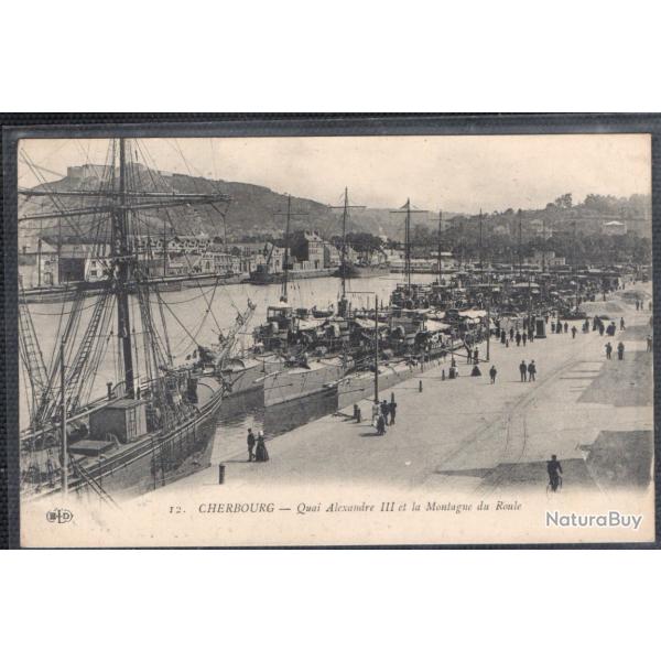 CPA - Marine de Guerre Franaise  -QUAI ALEXANDRE III et la Montagne du Roule  N 3706