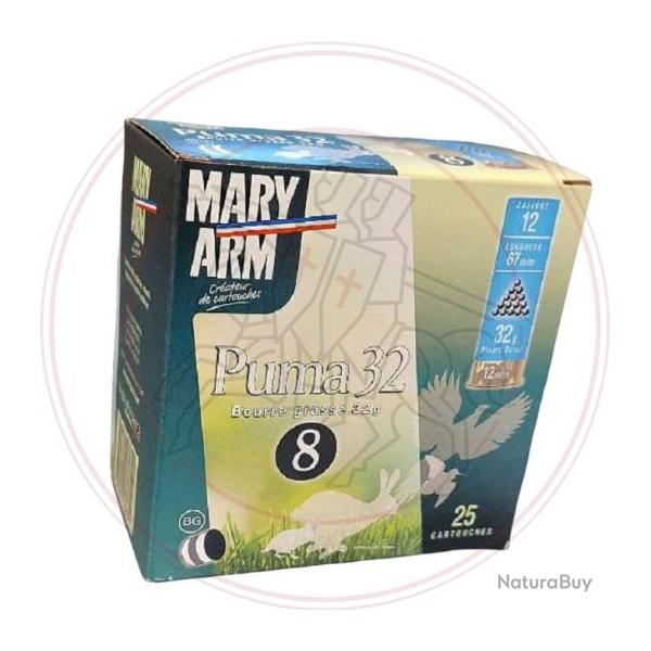 Cartouches MARY ARM PUMA 32 - Cal 12/67 - 32gr - N8 - BG - X25